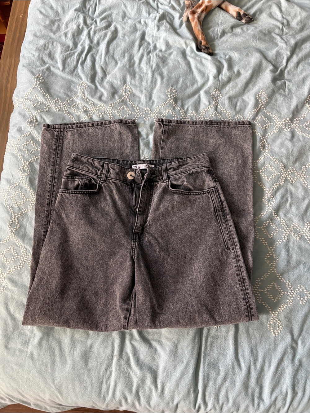 Zara high waisted wide leg jeans